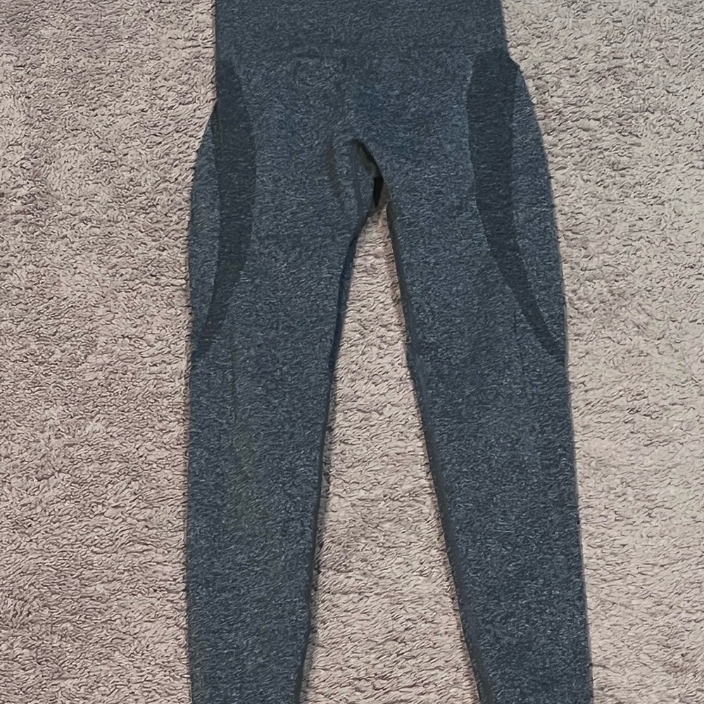 Gray High-Waisted Leggings